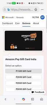 Microsoft rewards new update 👇#bing #microsoft # viral || bing rewards points #shorts #giftcard