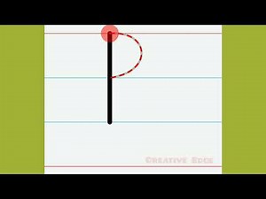 How to trace letter 'P' | Letter 'P' |Tracing