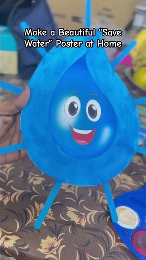 Make a Beautiful “Save Water” Poster Chart at Home #diy #savewater #conservation #water #how #howto