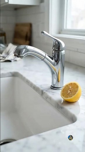 How to Clean Chrome Faucets in Seconds! #shorts #householdhacks #hacks #viralshort
