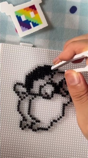 Shinchan Pixie Beads Tutorial | Funny Anime Mini Fuse Bead Art | DIY Pixel Bead Craft