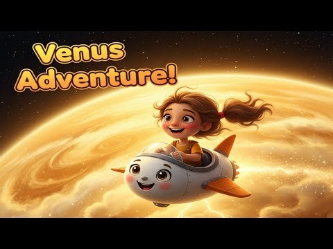 Lina Visits Venus! 🌟🔥 | Exploring Earth’s Mysterious Twin
