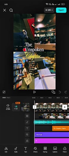 scrolling photo collage - capcut template. tap the