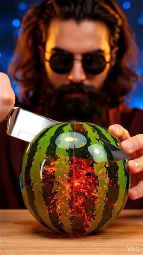 ASMR GLASS WATERMELON SLICE 🍉💎 (CRYSTALLINE SPLIT) No Talking