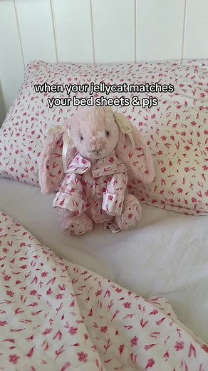 Matching Pyjamas and Jellycat Bunny for the Cutest Bedtime Look