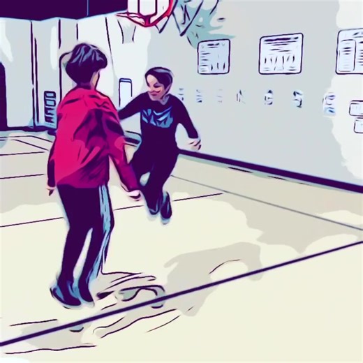 Kiddos love doing partner tricks . Here's a few of our favorites - Face to Face You can level up with a trick variation - spin around, run in, touch the ground - Side by Side Trick variations: Jump In, Jump Out, Handle Pass, Backwards These kiddos were crushing it 👊🏻 . #physed #iteachpe #peteacher #teacherlife