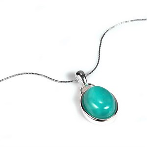 Amazonite Pendant in Sterling Silver 4cts