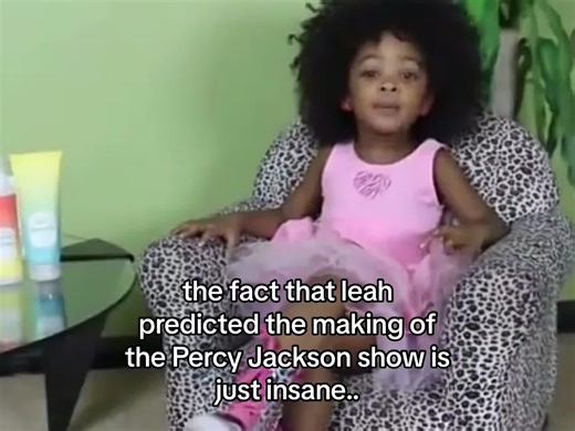 rare footage of her predicting her future#fyp#foryoupage #viral #percyjacksonandtheolympians #leah