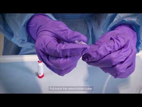 Seating A Female Connector on A Retractable Collar Tubing Set