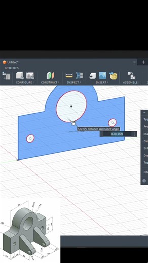 Fusion 360 Tutorial | Simple Mechanical Part Design Step-by-Step (Beginner Friendly)