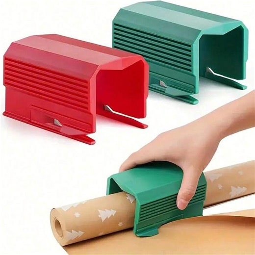 2PC Sliding Gift Wrapping Paper Cutter Tool,patented Paper Roll Safe Smooth Cutter for Christmas&birthday Presents,crafting Desktop Supplies - Etsy