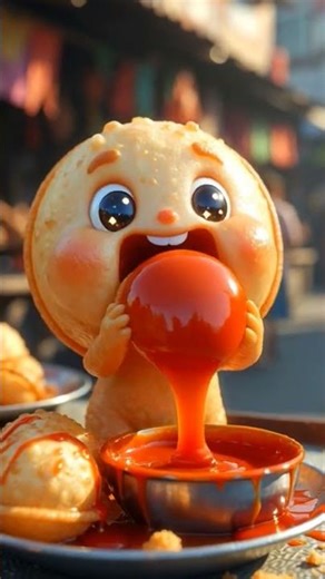 💕Spicy Golgappa Challenge🥲#cartoon #viralvideos #trending #golguppa #shortvideos