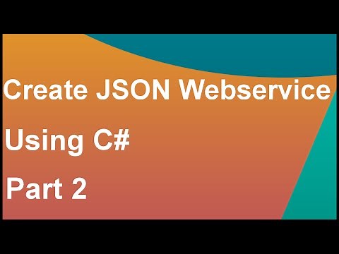 create json web service using c# asp.net part2