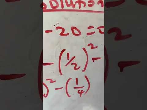 Solving quadratic equations using completing the square method 