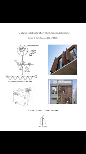 Chief Architect on Instagram: "Elevate your space with Folding Sliding Louvers Shutter! @Archyles_ is here to help you refine your design taste. Finest architectural details matter! . . . . . . . . . . . . #archyles #architecture #architecture_hunter #archdaily #designlovers #detailinglife #detailing #designer #designinterior #designinspirations #interiordesignquote #interiordesigner #interior4you #exploring #explorepage✨ #explorepages #pages #view #virelvideo #viralreels #reelitfeelit #reels #d