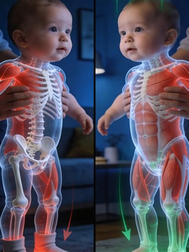 Socks All Day? This Might Affect Your Baby’s Development Many babies stay in socks all day. But covering the feet reduces sensory input— which plays a key role in balance and development. Barefoot allows stronger feedback, better coordination, and more stable movement. #parentingtips #HealthTok #ChildHealth #parenting #children