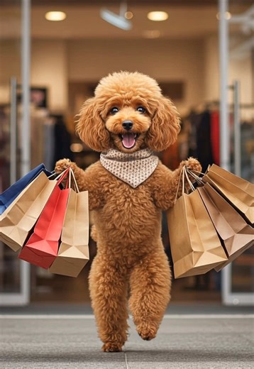 ぽんたのきゅうじつ: 可愛いトイプードルのお出かけ