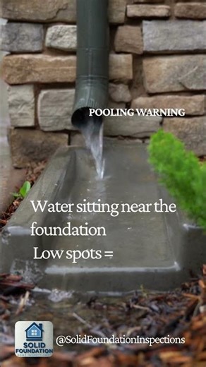 Downspout splash zones: erosion + pooling clues