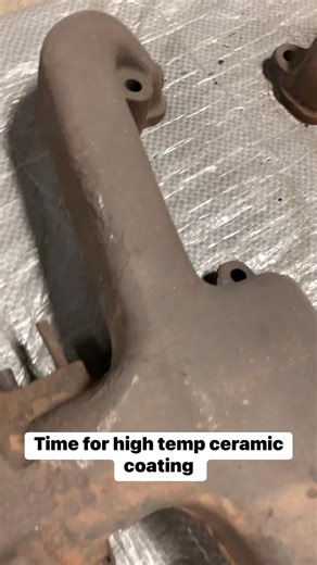 High temp ceramic coating headers. #cars #hotrods #custom #work #cerakote #paint #FacebookReelsContest | Steve Nelson Jr.