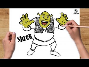 How To Draw Shrek Face