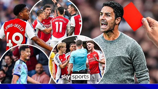 All of Arsenal's Premier League red cards this season | 'What is he doing?'