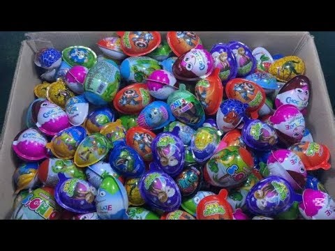 Big Box of Surprise Eggs Opening | Relaxing ASMR #asmr #chocolate #surprise