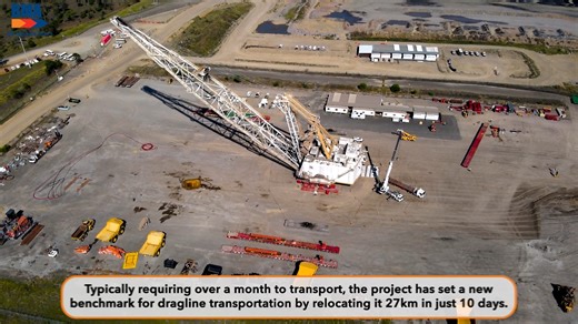 25K views · 262 reactions | Mammoet used SPMTs to transport this dragline across a rail line to Peak Downs Mine, for BHP Mitsubishi Alliance in Australia. Using SPMTs de-risked the project, reduced wear and tear on the machine and got the dragline to site safely, on time and without incident. Watch its journey now! #Mammoet #Mining #Dragline | Mammoet | Facebook