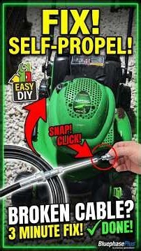 ​Self-Propelled Mower Won’t Drive? Easy Cable Replacement Fix!