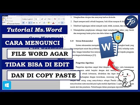 Cara Mengunci File Word Agar Tidak Bisa Di Edit dan Di Copy Paste