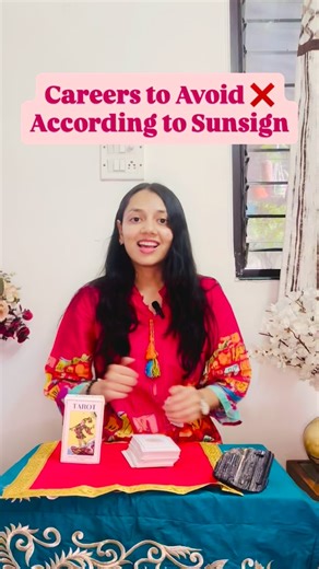 Vidhi Abad_Tarot Reader on Instagram: "⚠️ STOP choosing the wrong career ⚠️ Your Sun Sign already knows 👀✨ ♈️ Aries – Desk jobs, Clerical Work , Banking , Insurance❌ Routine work kills your fire 🔥 ♉ Taurus – High-risk trading , Startup Investment, Freelancer, Influencer ❌ You seek Stability & patience > sudden losses 💸 ♊ Gemini – Data entry, Isolated research , Traditional Engineering, Accounting❌ Your mind needs movement & interaction. 🌀 ♋ Cancer – Aggressive sales, Target related ❌ Pressur