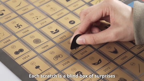 Top 100 Movies Scratch Off Poster - Scratchable Movie Poster Challenge - Gift for movie lovers,Anniversary Wedding,Valentine's Day Gifts for Him or Her