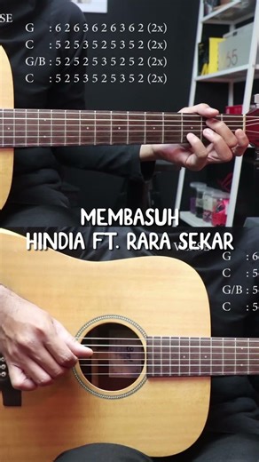 WASHING - HINDIA FT. RARA SEKAR #chordgitar #washing