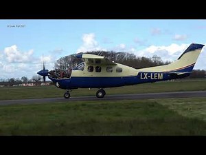 Cessna P210N Pressurized Centurion II Silver Eagle turbine conversion LX- LEM Teuge Airport 13 April