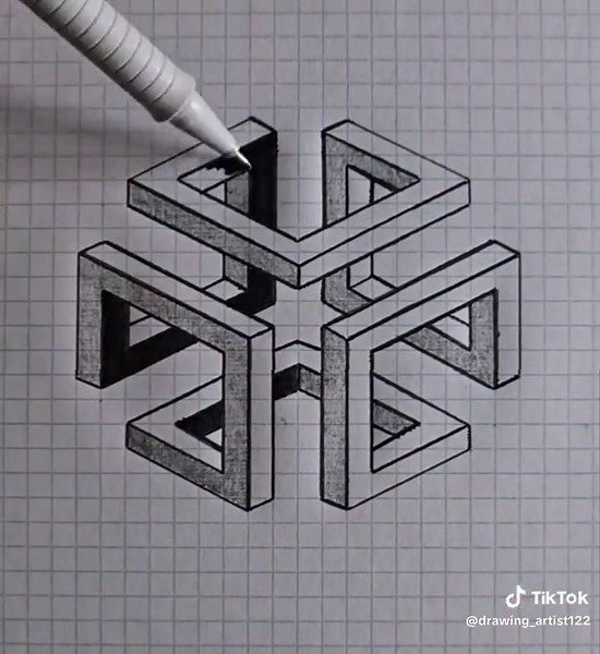 3D illusion art part 96 #art #draw #3dillusion #drawing #artist #3d #fypシ #illusion #design