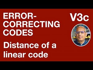 V3c: Distance of a linear code (Error-Correcting Codes)