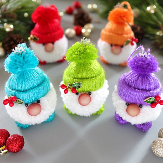 Fast and easy yarn Christmas tree Gnoms | MiLena Handmade