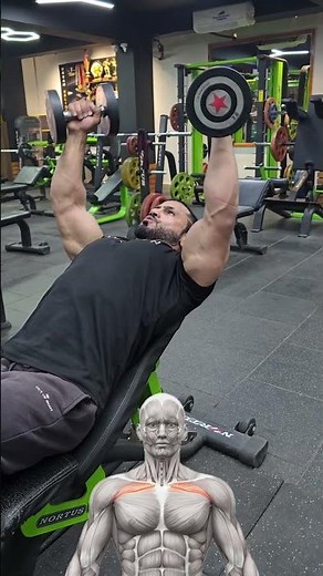 Incline Dumbbell Flys 💪🏼👌#chest #chestexercise