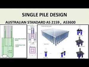 How to #design a Single reinforced #concrete #piles - Australia Standards