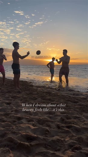 Kristina Watts on Instagram: "Sitting on the beach with my sister watching our boys play football. Husband and Emerson and Davis by my side… Someday our babies will be grown…and I’ll hold on to these days. I almost forgot this is what it’s all about."