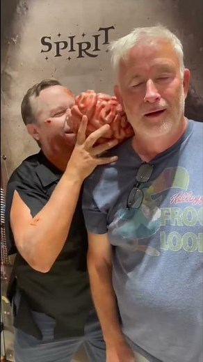 Zombie eating brains at the Zombie Walk at the River in Rancho Mirage