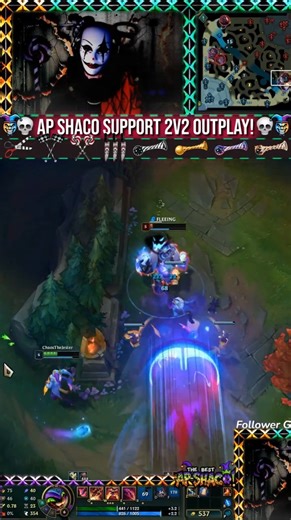 SLICK 2v2 OUTPLAY! 👀🤡 - (AP SHACO SUPPORT)