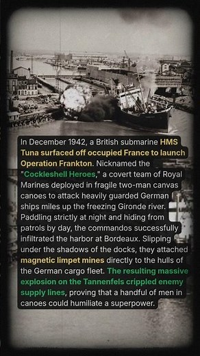 How WW2 Commandos Destroyed a Fleet Using Canoes
