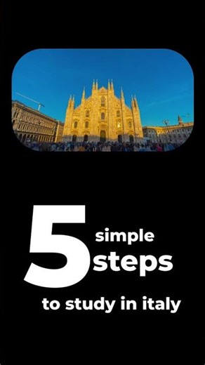 5 Steps to Study in Italy 🇮🇹