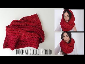 Tutorial cuello infinito crochet (super fácil)