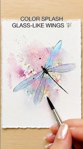 COLOR SPLASH BACKGROUND🩷watercolor painting #watercolor #watercolorpainting #shorts