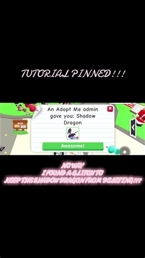 Glitch para mantener el Shadow Dragon en Adopt Me