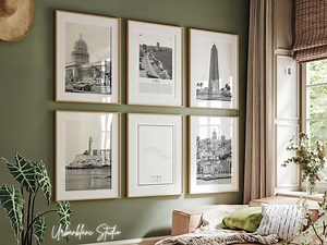 Cuba Black and White Photography Prints - Set of 6 (digital Download) - Etsy