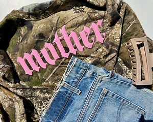 Custom Mother Realtree Puff Vinyl T-shirt | Short Sleeve Camo Tee for Her | Outdoorsy   Trendy - Etsy