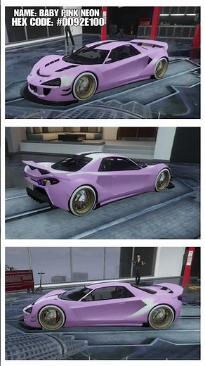 GTA 5 - CREW COLOR - NAME: BABY PINK NEON / HEX CODE: #DD92E100