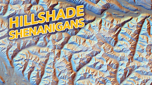 Mega easy chromatic hillshade